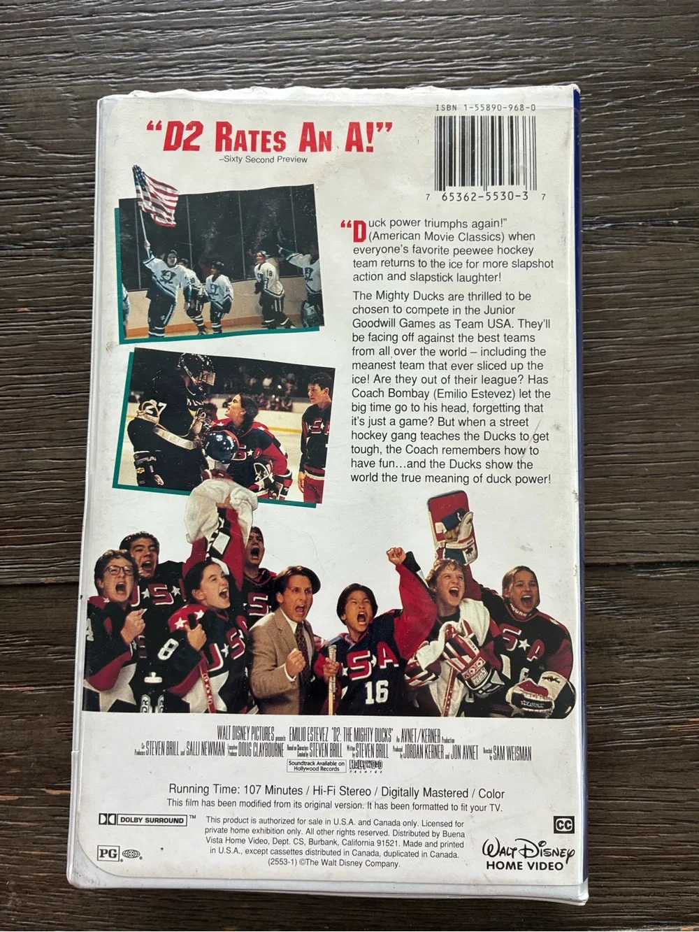 Disney The Mighty Ducks 2 VHS